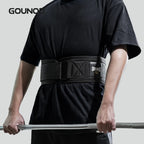 GOUNOD Weight Lifting Belt Back Support for Squats Deadlifts, Black/GR, Sizes S-XL