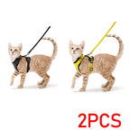 Easy Control Escape Proof Cat Harness and Leash - Soft Adjustable Vest Harnesses for Walking Cats MXQQY01