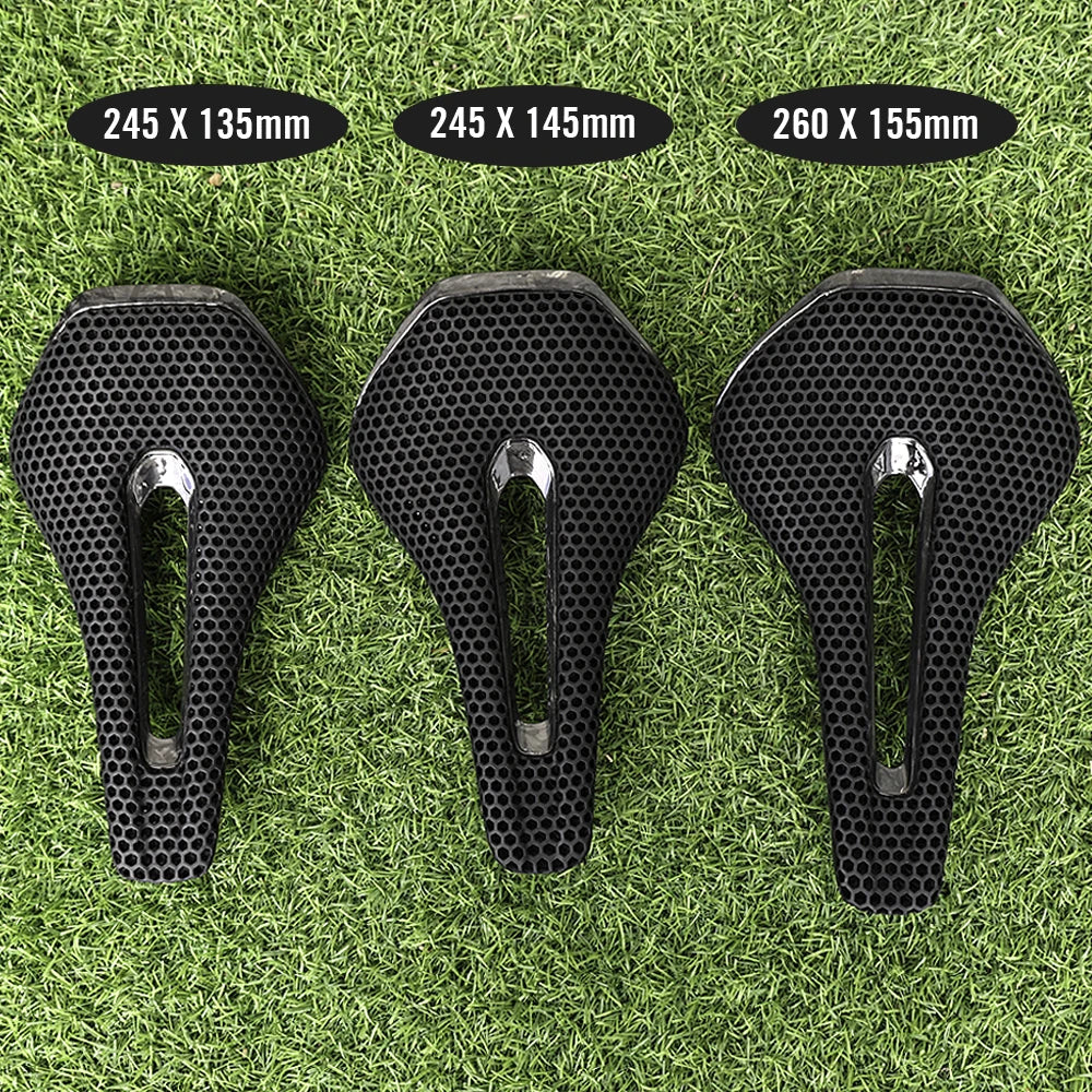 RYET 3D Printed Full Carbon Bicycle Saddle 245mm *135/145/155mm Bike Saddle for MTB Gravel Road Bike Seat bicycle parts