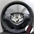 Hand Stitched Steering Wheel Cover Suede M Sport M3 E90 E91 E92 E87 E81 E82 E88 X1 E84 Car Steering Wrap Braid Cover For BMW E93