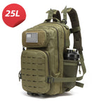 25L/50L Waterproof with 2 Bottle Holders Backpack Gym Outdoor Travel Hiking Fishing Trekking Backpacks 13inch Laptop Bag