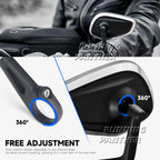 New Motorcycle Handlebar Rearview Side Mirrors Bar End Mirror Kit For Street Triple S 765 765RS 765R Bobber T120 Daytona 660 675