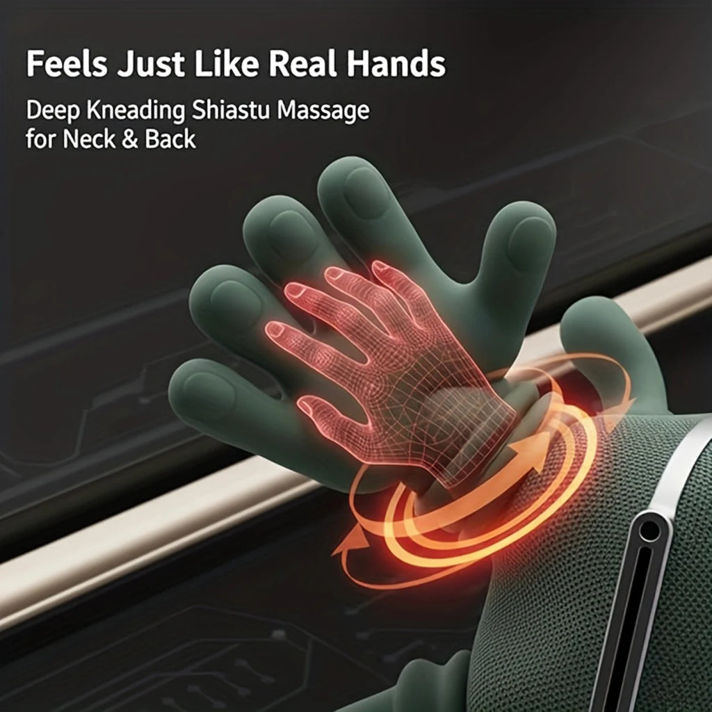 4D Bionic Finger Neck Shoulder Massager Wireless Neck Cervical Trapezius Kneading Massage Shawl Brushless Motor Neck masajeador