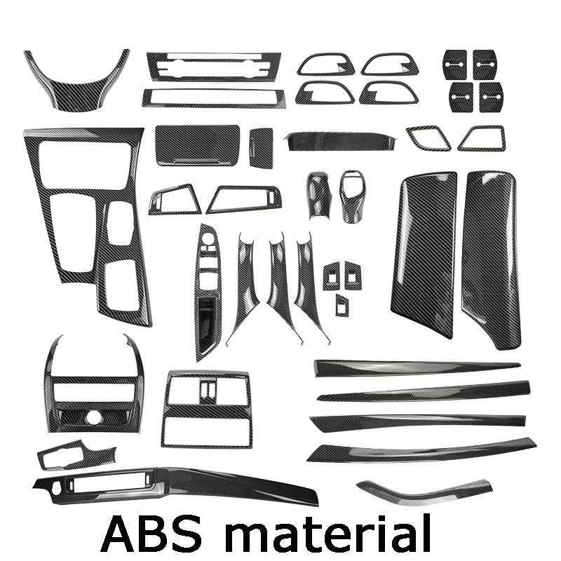 LHD For BMW 5 Series F10 F11 carbon fiber central armrest box cover storage box gear position panel decoration cover auto parts