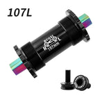 MUQZI Bicycle Titanium Ceramics Bottom Bracket MTB Road Bike BB68 103 107 110 113 119 122mm Square Tapered Axis