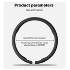 38cm Non-Slip Suede Car Steering Wheel Cover, Nappa leather, For CHERY OMODA C5 E5 S5/GT FX 2022 2023 2024 Car Auto Accessories