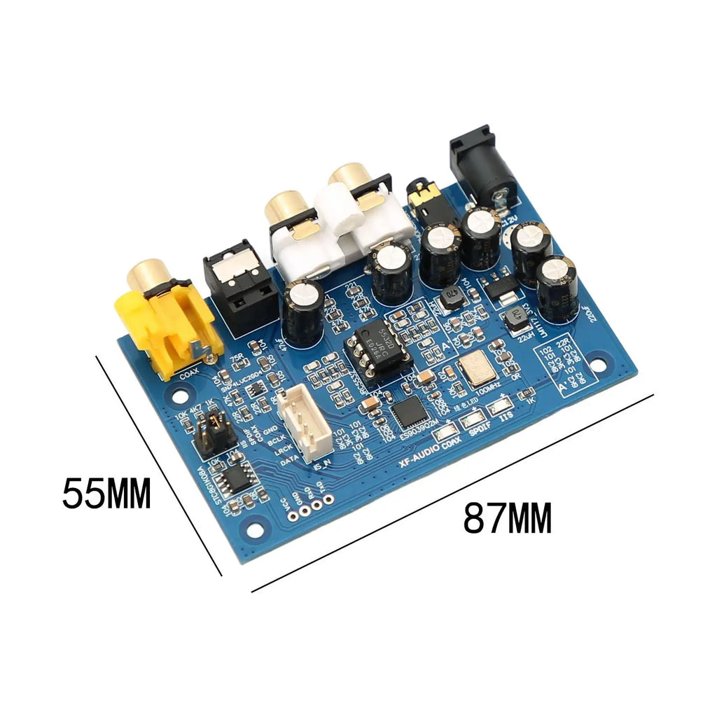 ES9039Q2M DAC Decoder Board with I2S DSD Optical Coaxial Input DSD512