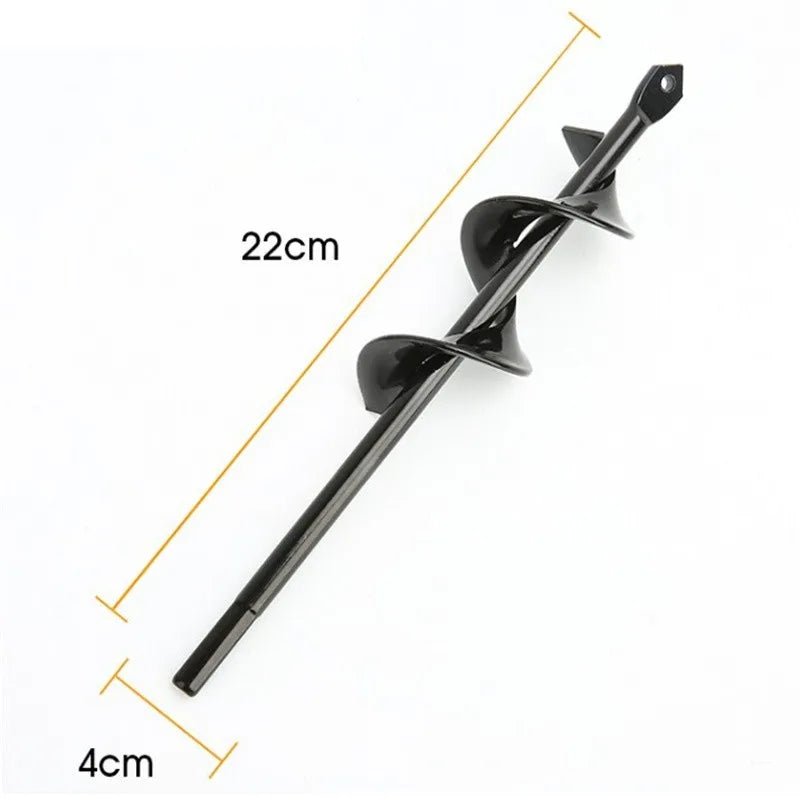 Metal Drill Bit Set Steel Gardening Tools Spiral Rod Loose Soil Digging Pit Sowing Planting Flowers And Trees Plant Tool