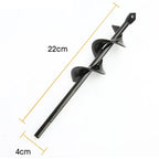 Metal Drill Bit Set Steel Gardening Tools Spiral Rod Loose Soil Digging Pit Sowing Planting Flowers And Trees Plant Tool