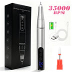 35000RPM Rechargeable Portable Nail Drill Machine With Low Noise Nails Sander For Acrylic Gel Polish Professional Nail Tool