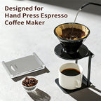 Foldable coffee machine stand aluminum alloy drip filter metal espresso machine base suitable for travel, portable home use