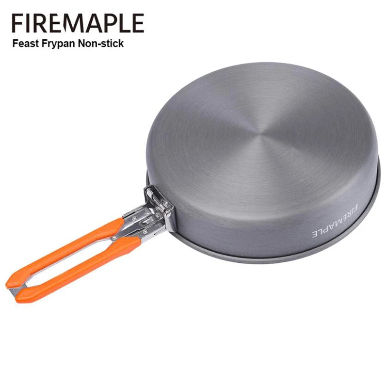 Fire Maple Camping Cookware, Frying Pan Non-stick, Coating Compact, Lightweight Outdoor Picnic Cooker, Steak Frying Pan 0.9L