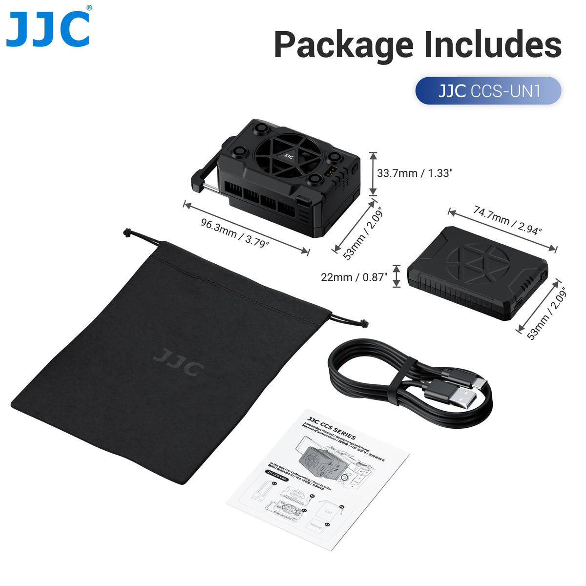 JJC Camera Semiconductor Cooling System Cooling Fan Auto Temp Control Cooling for Video Recording Sony A7 V A7V A7M5 ZV-1 A6700
