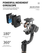 COOL DIER 2026 NEW Phone Gimbal stabilizer Wireless Bluetooth selfie stick tripod Stabilizer holder bracket For Smartphone live