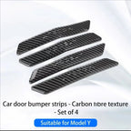 4PCS For Tesla Model 3 Y Juniper Highland 2025-2020 ABS Car Door Edge Stickers Anti-collision Strip Protection Decal Accessories