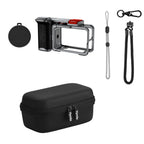 Flymile Action 5 Pro Camera Grip Holder Metal Cage for DJI Action 5 Pro/Action 4 Accessories Shutter Button Photography Handle