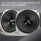 2 pcs 3.5 Inch Mid-Bass Range Speakers 100W Subwoofer For Car Magnesium Aluminum Basin Huge Magnet Woofer Can Be Under The Seat