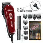 WALUX 10W Professional AC Powerful Hair Clipper EU Plug Or US Plug Hair Trimmer with 8 Guide Combs 2M Cord Home Barber Shaver