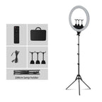SH 18 Inch Knob Ring Light LED Selfie Video Lamp With Tripod Stand Phone Clip For YouTube Live Lighting Photo Photography Studio