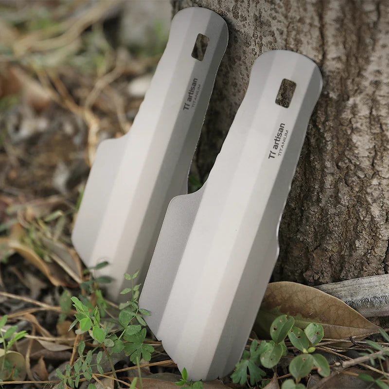 Tiartisan Titanium Corrosion-resistant Garden Hand Shovel Outdoor Camping Hiking Backpacking Mini Ultralight Portable Trowel