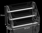 1PC Step Display Rack Desktop Multi-Tier Stand for Cards Photos Stationery Small Accessories Storage