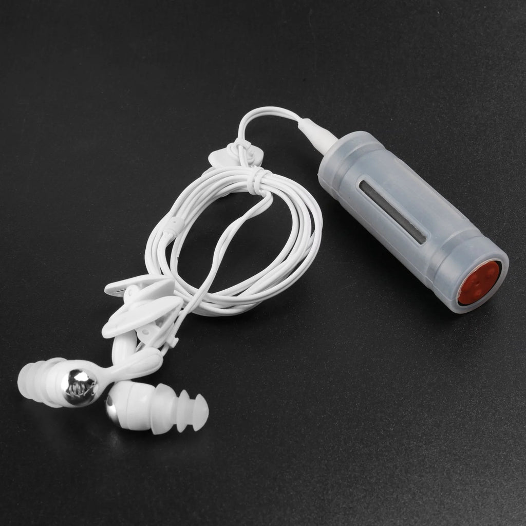 AA58 Waterproof Swimming MP3 Player 4GB USB Rechargeable with Headset FM Radio, Black
