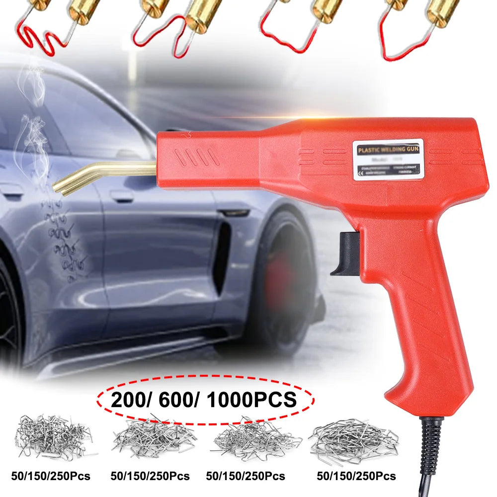 Plastic Welding Kit Repair Welder Kit Hot Stapler for Car Bumper Cracks, Kayaks, Plastic Toys