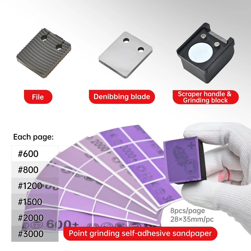 Professional Car Paint Spot Repair Kit for Scratch Chip & Stain Removal Auto Body Detailing Tool Super Hard Precision Scraper