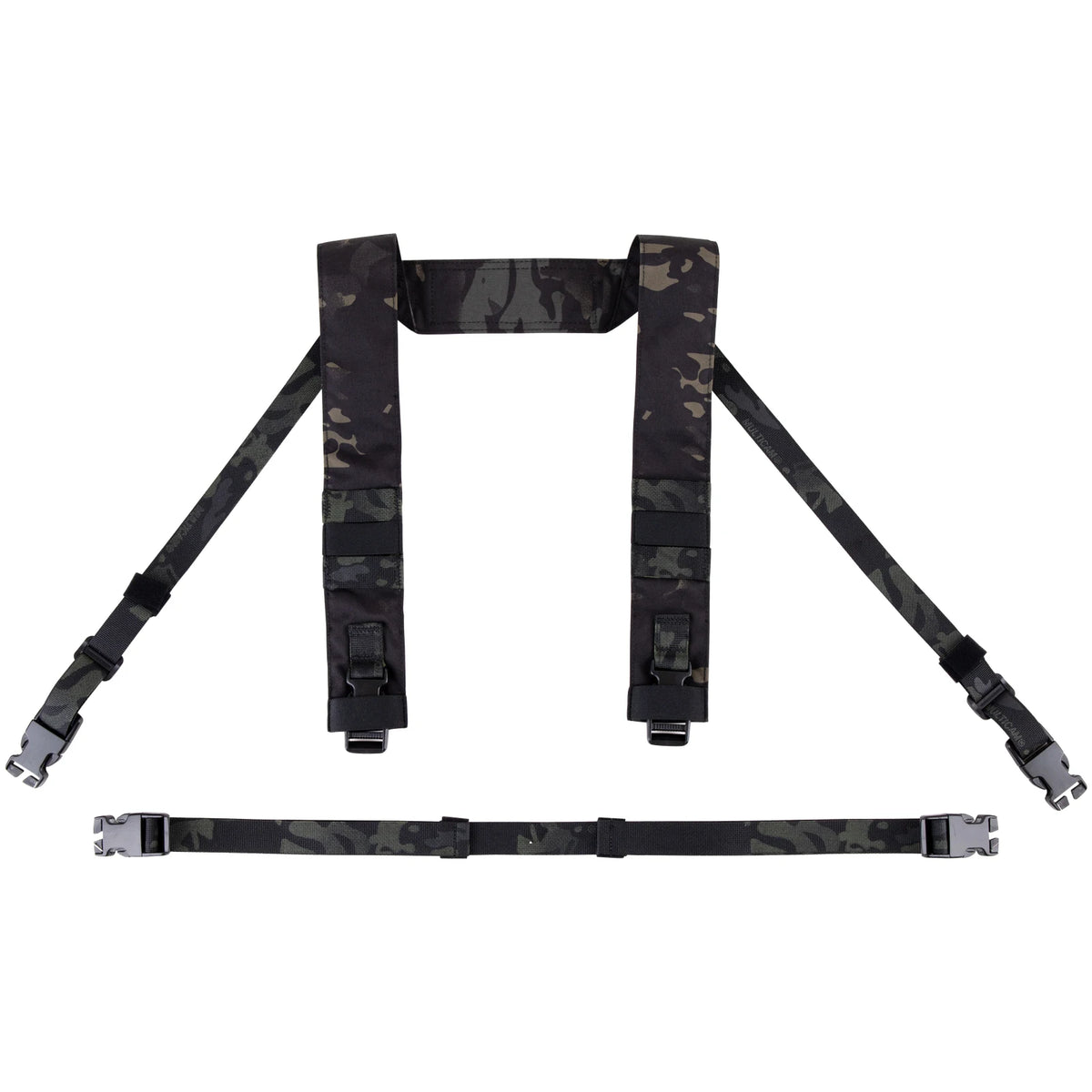 KRYDEX Micro Fight Fat Strap H Harness For MK3 MK4 D3CRM Chest Rig Spiritus Style Shoulder & Back Strap With Male Female Buckle