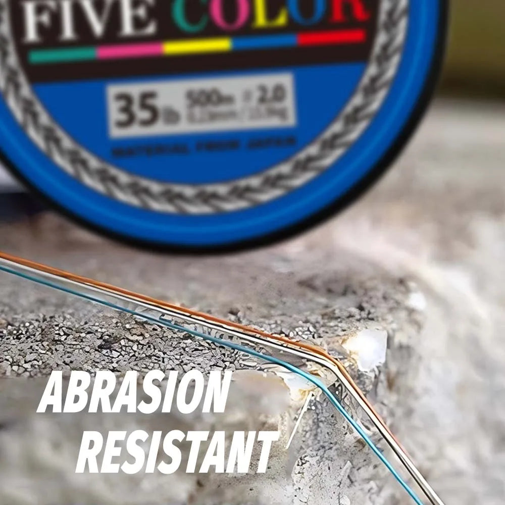ZUKIBO Super Braid Five Colors 8 Strands Braided Fishing Line Japan X8 PE Line Durable Smooth Saltwater Abrasion Resistant Line
