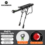 ROCKBROS Aluminum Alloy Bike Rear Cargo Rack, Detachable MTB Bicycle Luggage Carrier