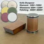 Rolling Knife Sharpener Magnetic Knife Holder Diamond Sharpening Stone Kit with 15 and 20 Degrees Angle Roller Kitchen Accessory