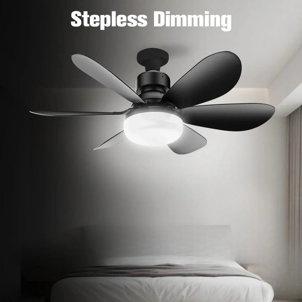 LED 30W Ceiling Fan Light E27 with Remote Control for Dimming, Suitable for Living Room, Study, Household Use, 85-265V
