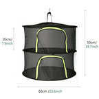 Folding Dry Rack Herb Vegetable Dryer 2-8Layers Drying Net for Fish Herbs Hanging Basket with Mesh Flowers Buds Plants Organizer