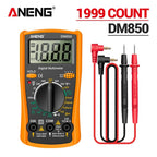ANENG DM850 Digital Multimeter AC/DC Professional 1999 Votage Tester Ohm Automatic Counts Auto Current Ammeter Detector Tool