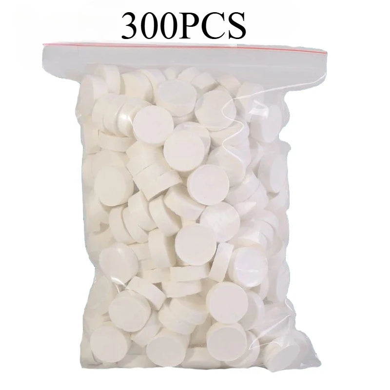 100/300/500PCS Compressed Towel Soft Disposable Coin Tissue Portable Mini Compressed Towel Absorbent Travel BBQ Outdoor Camping