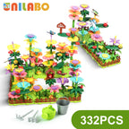 Grow Their Imagination with STEM Educational Flower Garden Building Toy - Perfect Gift for 3-7 Year Old Boys & Girls!