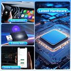 HEYINCAR Baidu Carlife to Carplay Wireless Adapter Auto Connect, Supports Online Music, Map Navigation