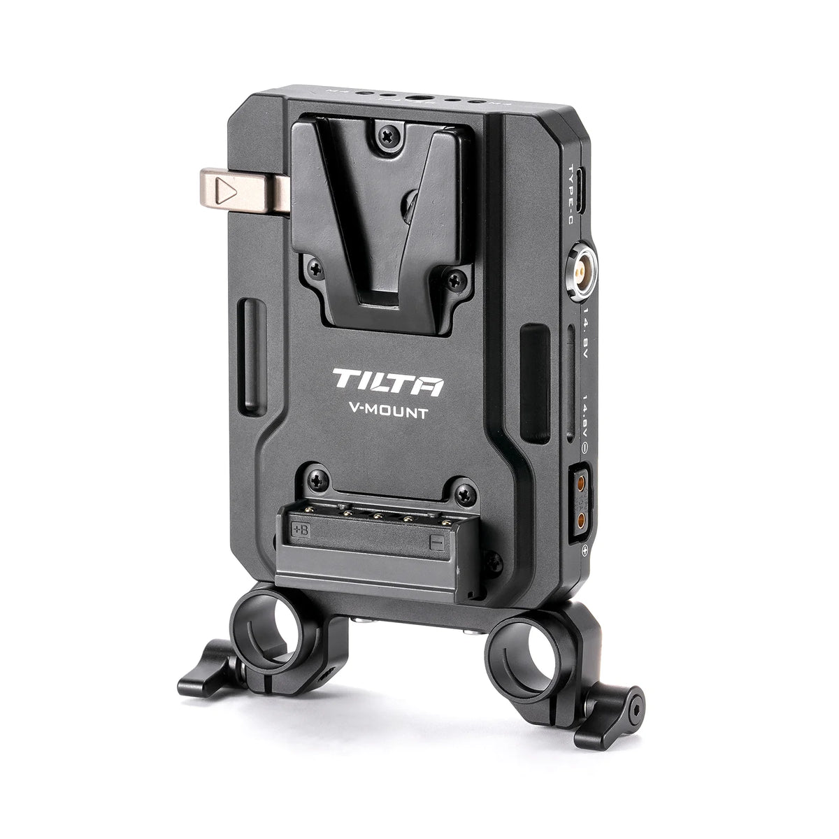 TILTA Mini PD V Mount Battery Plate Black TA-BTP4-V-B with USB-C P-Tap and 2-Pin Lemo
