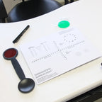 Near Phoria Vision Test Card with Pen light and Maddox Occluder Kit Esophoria Exophoria Horizontal and Vertical Tester