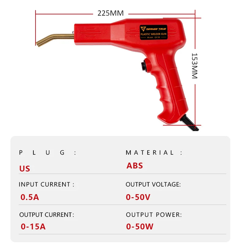 Plastic Welder Hot Nail Gun with 200-800 Nails for Car Bumper PVC Repair Garage Tool Kit  Machine Welding