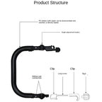 Stroller Bumper Bar Universal Armrest Stroller Accessories Adjustable Handlebar Leather Fit YOYO/YOYA/Cybex 98% Baby Pushchair