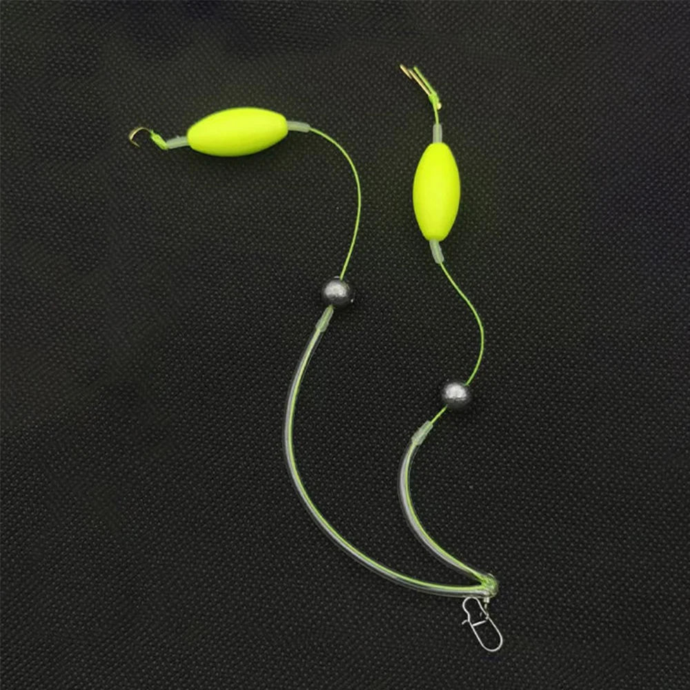 Effective Carp Fishing Wild Fishing Crucian Carp Set Reverse Bottom Double Hook Finished Sub-Line Buoyancy Ball Fishhooks