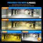 9600W H7 H11 LED Headlights Canbus H1 H4 9005 HB3 9006 HB4 6000K 4300K 3000K Three Color Remote Control Car LED Bulb Strobe Lamp