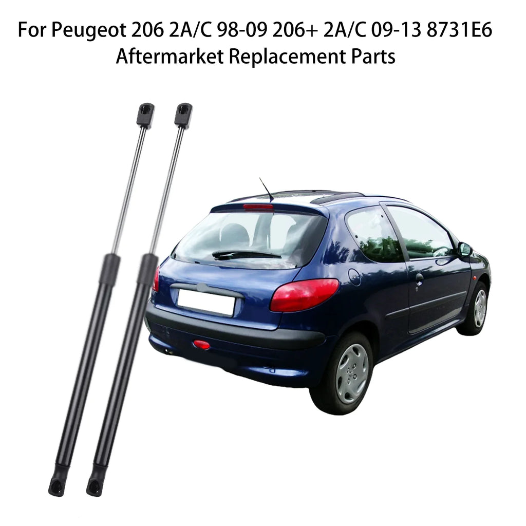 for Peugeot 206 2A/C 98-09 206+ 2A/C 10-09-13 8731E6 2pcs Rear Tailgate Gas Struts