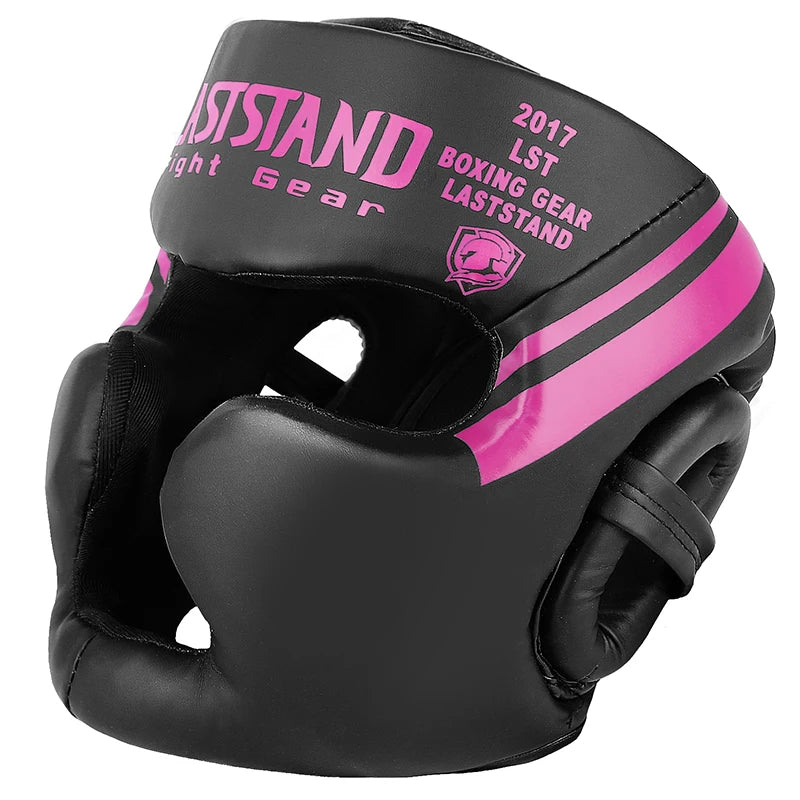 Boxing Headgear Helmet for Kickboxing Muay Thai MMA Sanda Training, Red/Blue/White, S-XL