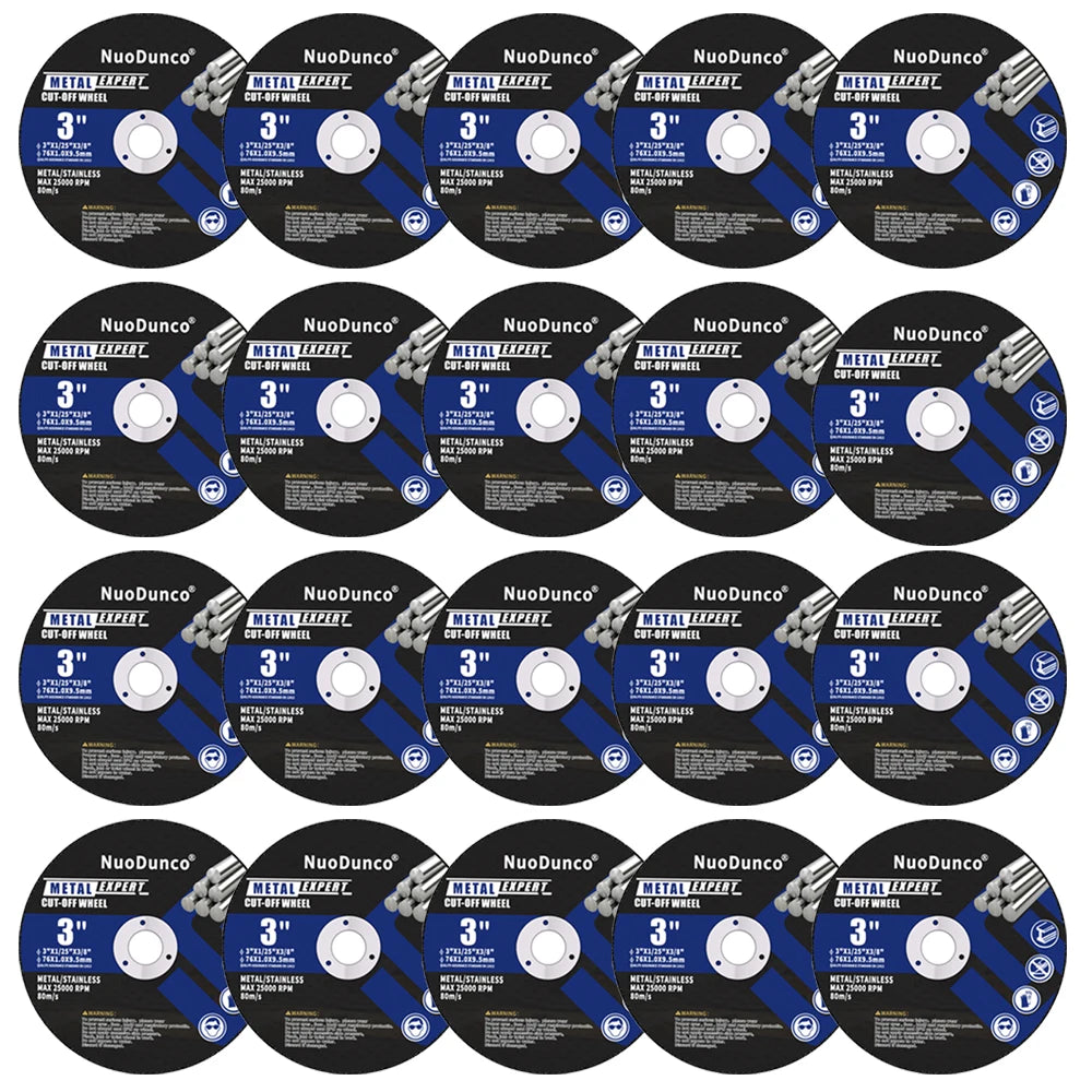 76mm Metal Cutting Disc for Angle Grinder 9.5mm Bore Cut off Wheel Stainless Steel Sanding Grinding Saw Blade for Metal