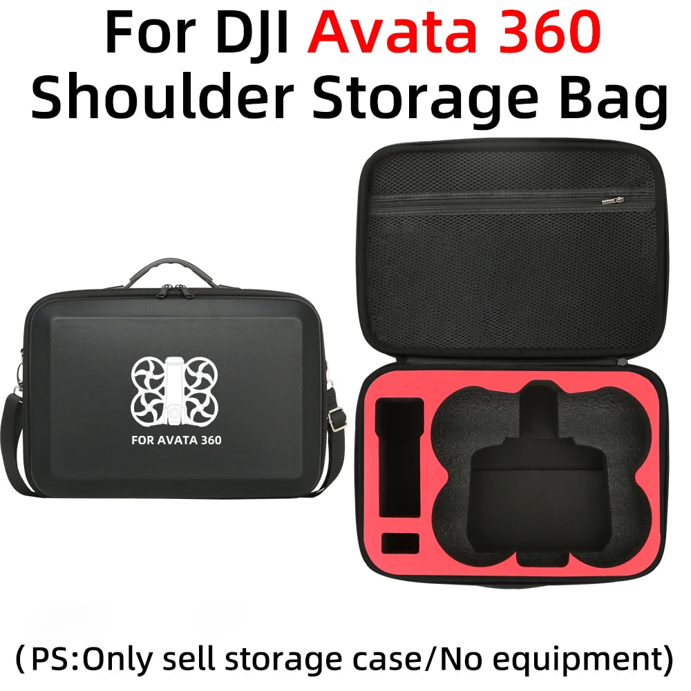 For DJI Avata 360 Shoulder Storage Bag Dust-proof Shock-resistant Protective Carry Case for DJI RC 2 Control Drone Accessories
