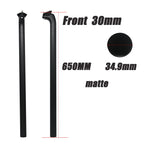 3K Carbon Bike Seatpost 31.8/33.9/34.9mm 550/600/650mm Matte, Front/Back