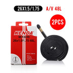 2PCS KENDA Bicycle Inner Tube MTB Bike Tires 26 27.5 29 Inches 1.5/1.75 1.9/2.125 2.3/2.4 AV FV Cycling Butyl Rubber Inner Tube